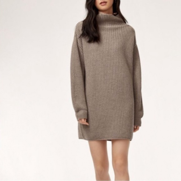 Wilfred Dresses & Skirts - Aritzia Wilfred Montpellier Dress merino wool  XS oversized